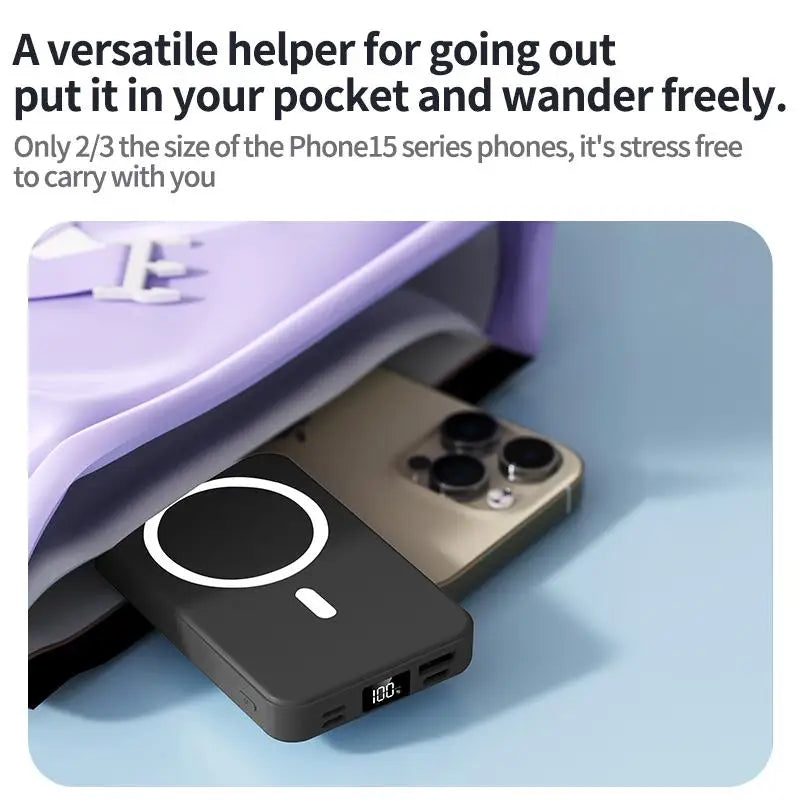 Snapvolt™  – Magnetic Wireless Power Bank for iPhone